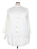 Unbranded 100% Polyester Ivory Long Sleeve Button-Down Shirt Size 3X - photo 1