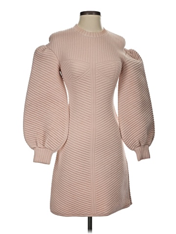 Fendi Pink Neoprene Quilted Mini Dress (view 1)