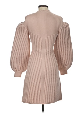 Fendi Pink Neoprene Quilted Mini Dress (view 2)
