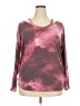 Misia Tie-dye Burgundy Pullover Sweater Size 2X - photo 1