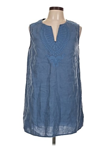 Blue Saks Fifth Avenue Casual Dress (view 1)