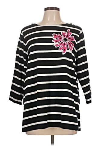 Bob Mackie 3/4 Sleeve T-Shirt (view 1)