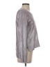 Bisou Bisou Metallic Silver Pullover Sweater Size S - photo 4