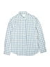 Crewcuts Outlet Checkered-gingham Blue Long Sleeve Button-Down Shirt Size 8 - photo 1