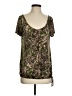 Carol Rose Brown Short Sleeve Blouse Size S - photo 1