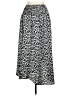 L Love 100% Polyester Animal Print Silver Casual Skirt Size L - photo 1