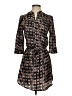 5/48 100% Polyester Print Brown Black Casual Dress Size XS - photo 1