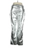 Wild Fable 100% Polyester Metallic Silver Casual Pants Size 17 - photo 2