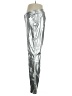 Wild Fable 100% Polyester Metallic Silver Casual Pants Size 17 - photo 5