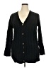 Unbranded 100% Polyester Black Cardigan Size XXL - photo 1