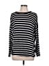 Veveret Stripes Black Pullover Sweater Size L - photo 1