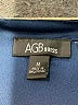 AGB Stripes Black Casual Dress Size M - photo 4
