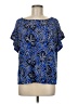 MICHAEL Michael Kors Blue Short Sleeve Blouse Size M - photo 1