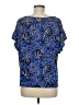 MICHAEL Michael Kors Blue Short Sleeve Blouse Size M - photo 2