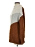 Silverflint Chevron-herringbone Brown Turtleneck Sweater Size XS - photo 5