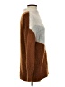 Silverflint Chevron-herringbone Brown Turtleneck Sweater Size XS - photo 4