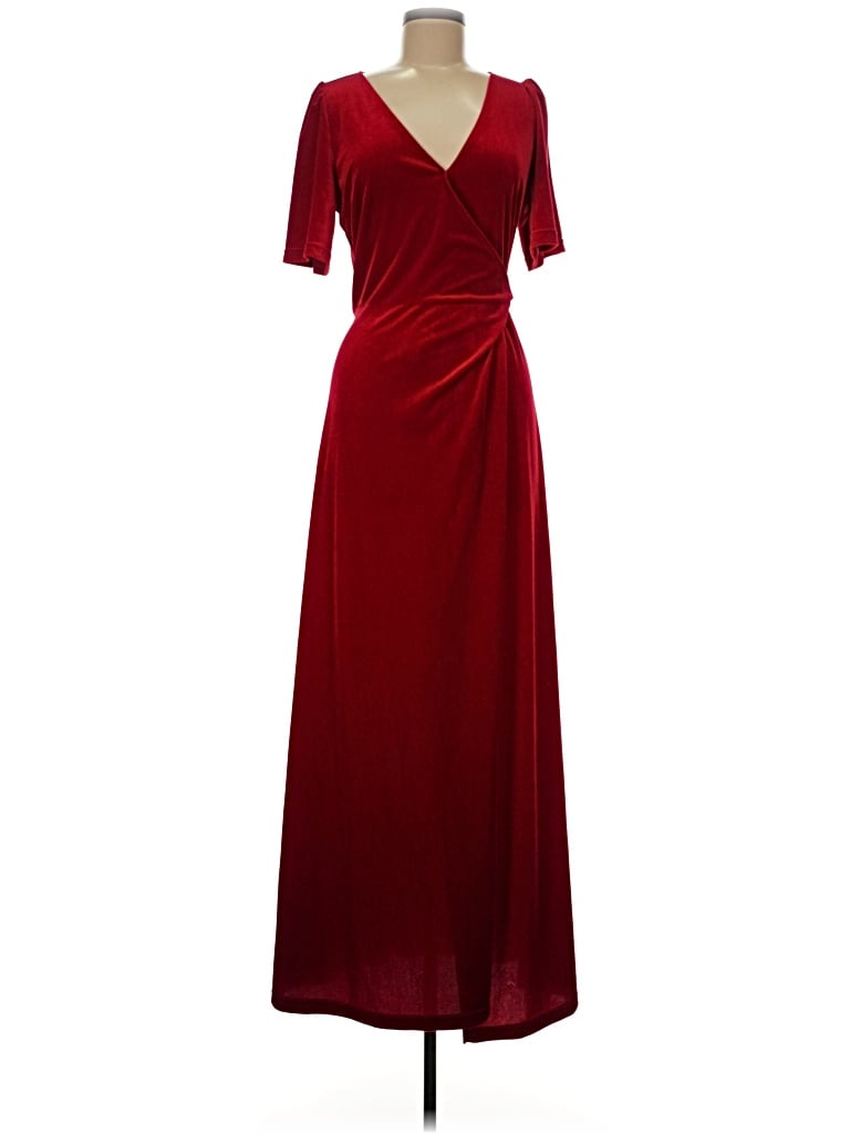 Pre-owned Merokeety Cocktail Dress In Burgundy