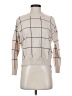T Tahari Checkered-gingham Tan Turtleneck Sweater Size XS - photo 1