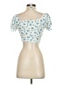Shein Ivory Short Sleeve Blouse Size 4 - photo 2