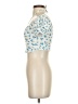 Shein Ivory Short Sleeve Blouse Size 4 - photo 5