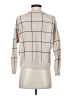 T Tahari Checkered-gingham Tan Turtleneck Sweater Size XS - photo 2