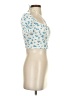Shein Ivory Short Sleeve Blouse Size 4 - photo 4