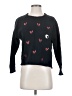 Cotélac 100% Cotton Hearts Black Pullover Sweater Size XS (0) - photo 1