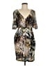 Muse Animal Print Brown Cocktail Dress Size 6 - photo 1