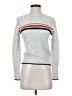 Cupcakes & Cashmere Stripes Silver Turtleneck Sweater Size XS - photo 1