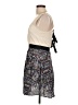 Peppermint 100% Polyester Graphic Gray Casual Dress Size L - photo 5