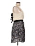 Peppermint 100% Polyester Graphic Gray Casual Dress Size L - photo 4