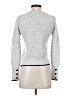 Cupcakes & Cashmere Stripes Silver Turtleneck Sweater Size XS - photo 2