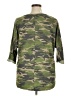 Misia Camo Green 3/4 Sleeve Top Size 1X - photo 2