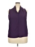 Renee C. Purple Sleeveless Blouse Size 2X - photo 1