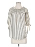 Aqua 100% Polyester Ivory 3/4 Sleeve Blouse Size S - photo 1
