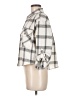 Love Notes Plaid Gray 3/4 Sleeve Blouse Size M - photo 5