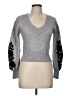 Bebe Solid Gray Pullover Sweater Size M - photo 1