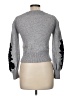 Bebe Solid Gray Pullover Sweater Size M - photo 2