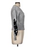 Bebe Solid Gray Pullover Sweater Size M - photo 4