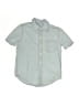 Gap 100% Cotton Solid Blue Short Sleeve Button-Down Shirt Size S (kids) - photo 1