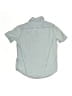 Gap 100% Cotton Solid Blue Short Sleeve Button-Down Shirt Size S (kids) - photo 2