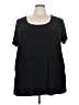 Harve Benard Black Short Sleeve Top Size 3X - photo 1