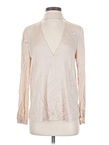 A.L.C. Long Sleeve Silk Top (view 1)