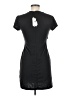 Socialite Solid Black Casual Dress Size M - photo 2