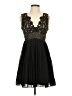 Heartloom 100% Polyester Hearts Black Cocktail Dress Size XS - photo 1