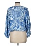 DASH 100% Rayon Blue 3/4 Sleeve Blouse Size M - photo 2