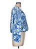 DASH 100% Rayon Blue 3/4 Sleeve Blouse Size M - photo 4
