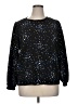POPSUGAR 100% Polyester Stars Black Long Sleeve Top Size XL - photo 1