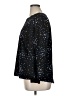 POPSUGAR 100% Polyester Stars Black Long Sleeve Top Size XL - photo 5
