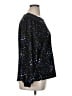 POPSUGAR 100% Polyester Stars Black Long Sleeve Top Size XL - photo 4